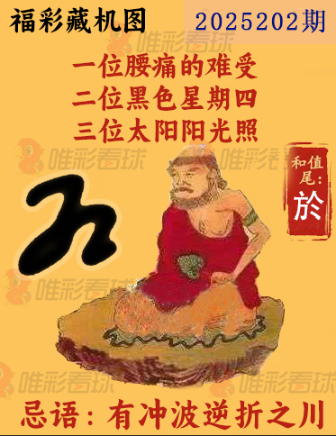 福彩3D25202期藏机图解析 一图解胆